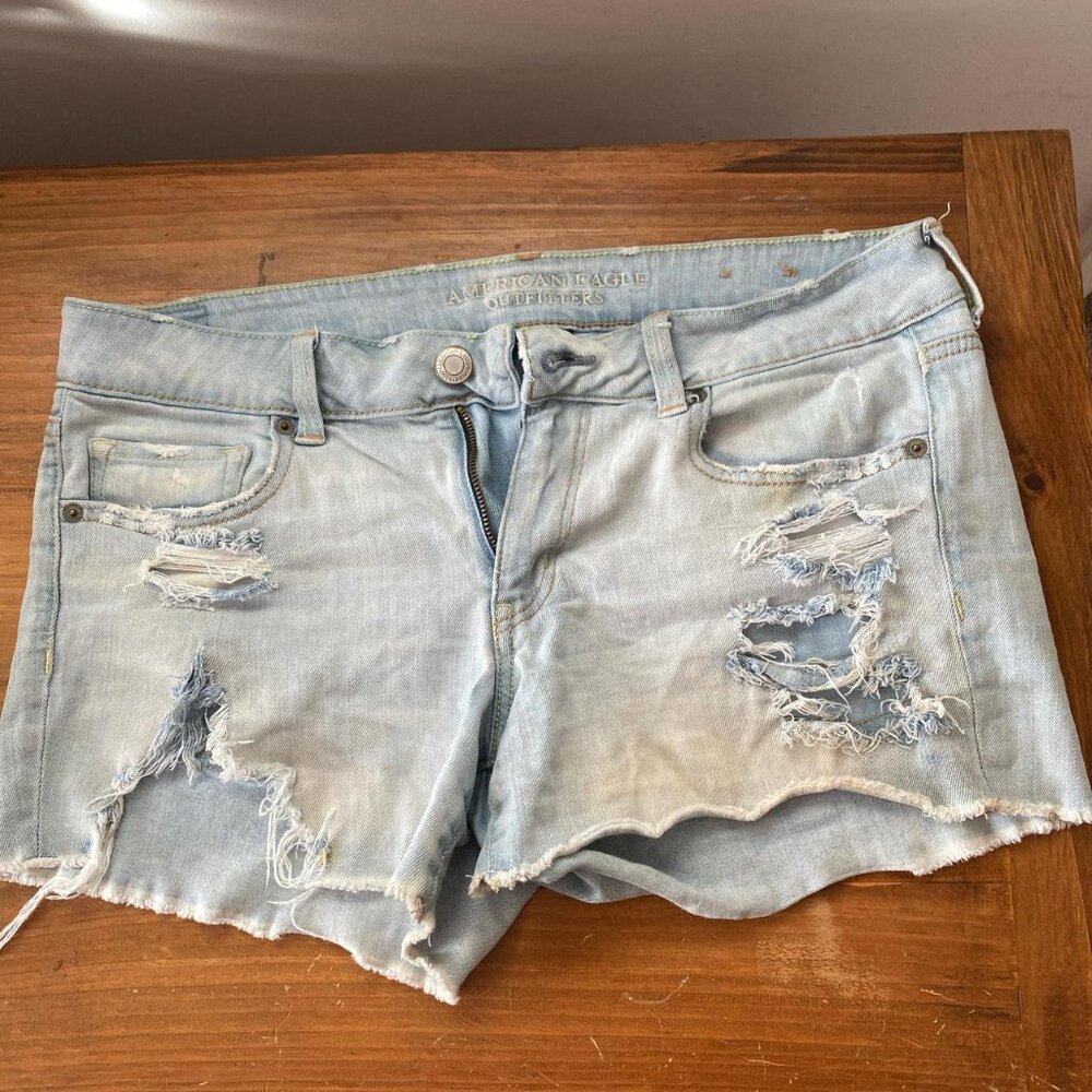 American Eagle Light Denim Shorts